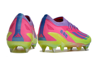 Adidas X Crazyfast.1 SG Football Boots - Purple/Pink/Blue/Yellow