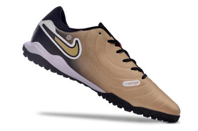 Nike Tiempo Legend 10 Academy TF Football Shoes - Brown/Gold/White