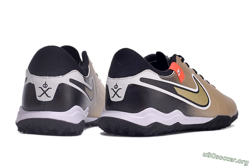 Nike Tiempo Legend 10 Academy TF Football Shoes - Brown/Gold/White 6