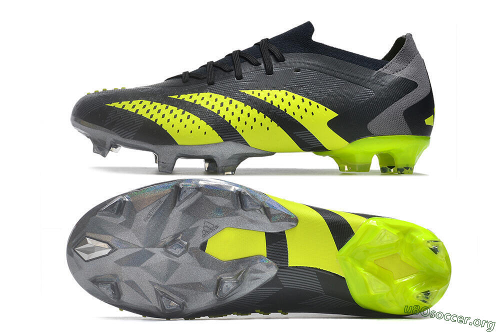 Adidas Predator Accuracy Paul Pogba.1 FG Football Boots - Grey/Black/Yellow 1