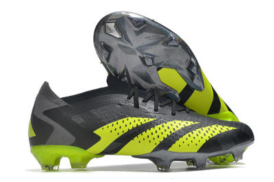 Adidas Predator Accuracy Paul Pogba.1 FG Football Boots - Grey/Black/Yellow