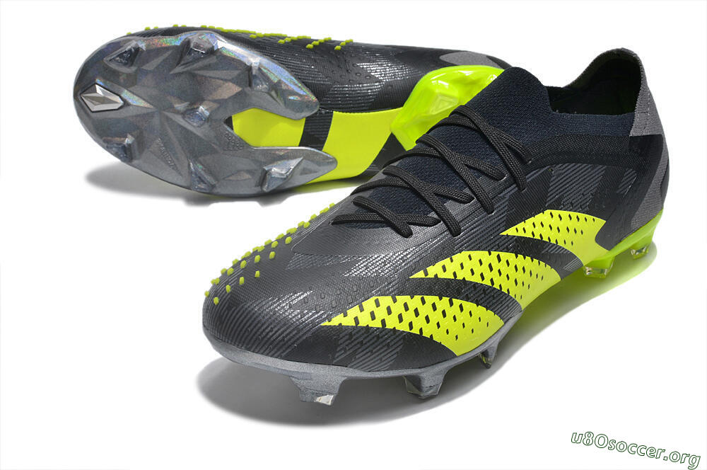 Adidas Predator Accuracy Paul Pogba.1 FG Football Boots - Grey/Black/Yellow 0