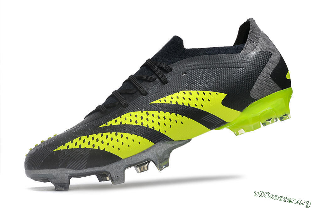 Adidas Predator Accuracy Paul Pogba.1 FG Football Boots - Grey/Black/Yellow 5