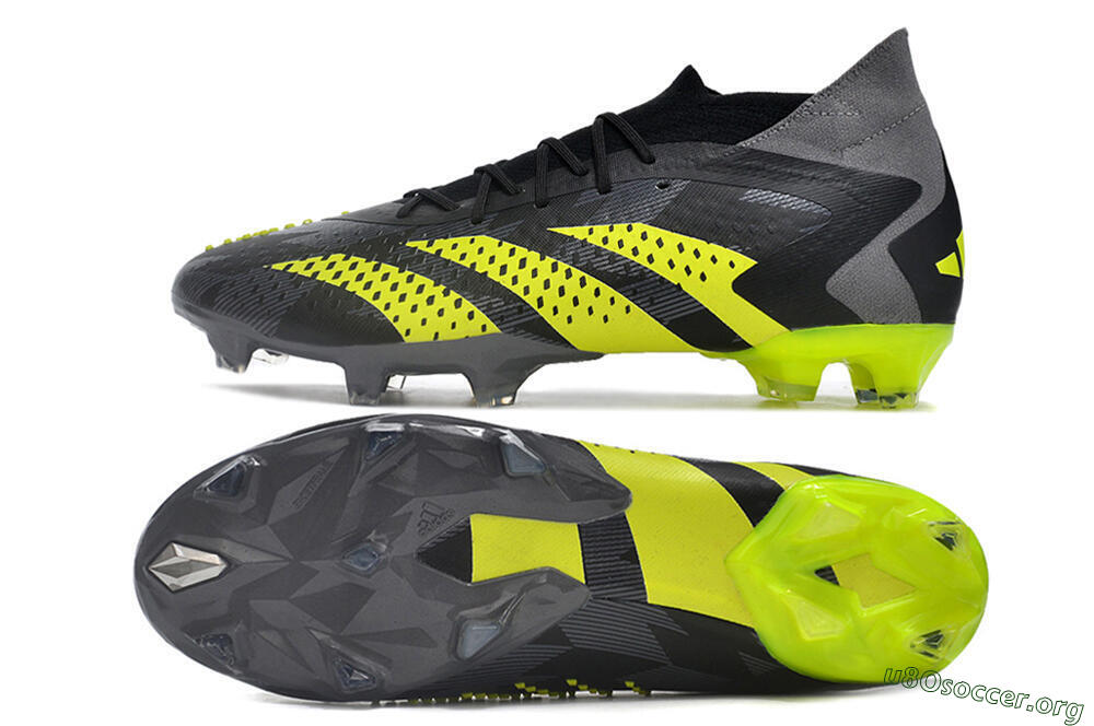 Adidas Predator Accuracy.1 FG Football Boots - Black/Grey/Yellow 1