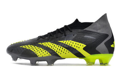 Adidas Predator Accuracy.1 FG Football Boots - Black/Grey/Yellow