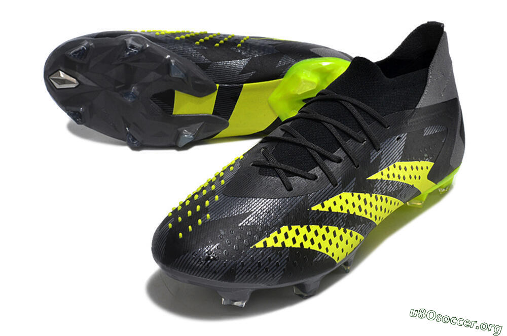 Adidas Predator Accuracy.1 FG Football Boots - Black/Grey/Yellow 0