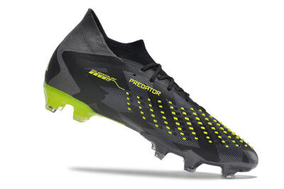 Adidas Predator Accuracy.1 FG Football Boots - Black/Grey/Yellow