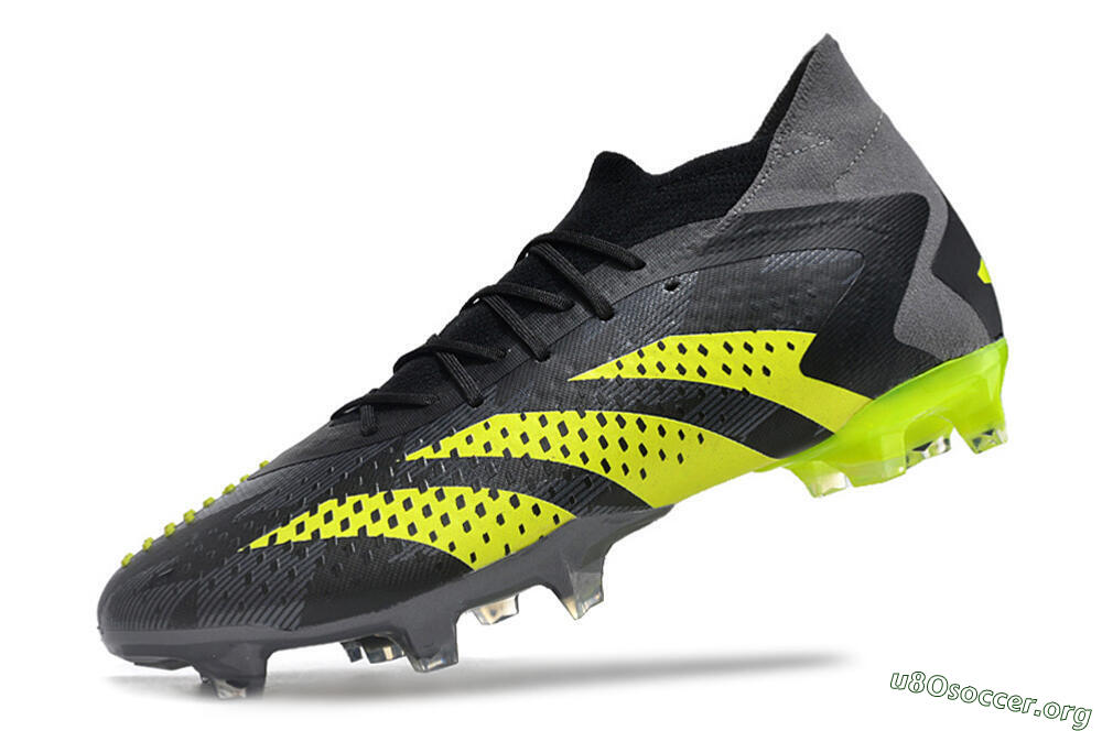 Adidas Predator Accuracy.1 FG Football Boots - Black/Grey/Yellow 5