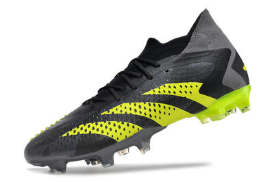Adidas Predator Accuracy.1 FG Football Boots - Black/Grey/Yellow