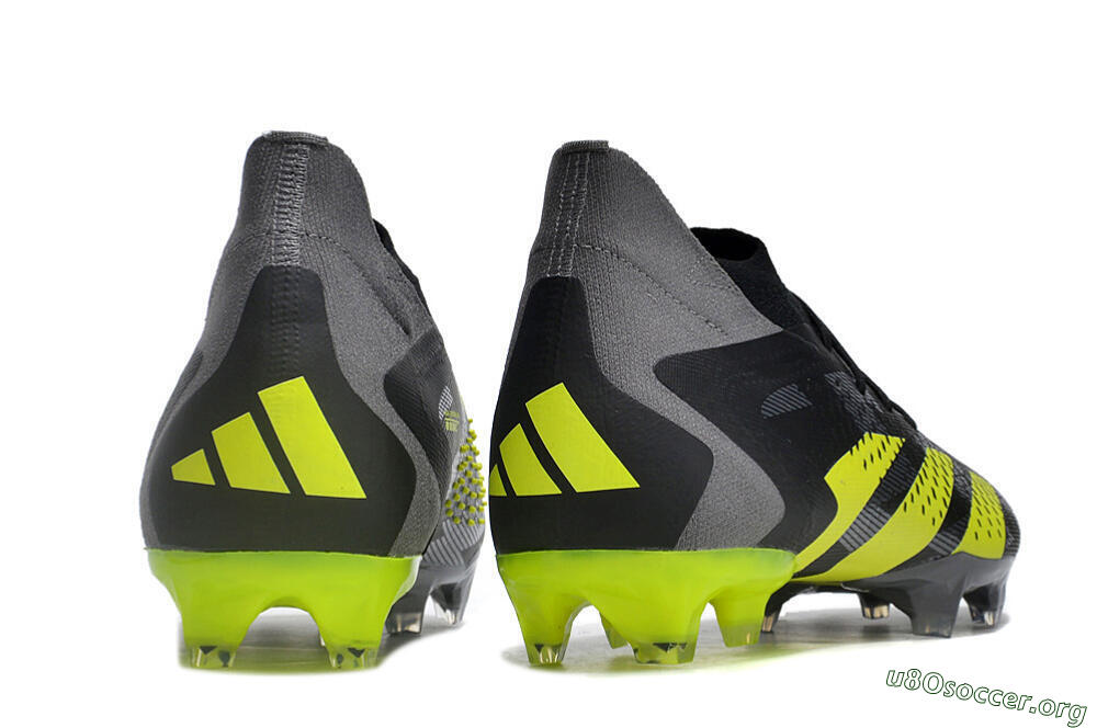 Adidas Predator Accuracy.1 FG Football Boots - Black/Grey/Yellow 6
