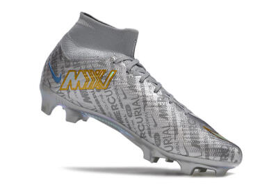 Nike Air Zoom Mercurial Superfly 15 Elite FG Football Boots - Sliver/Gold/Rainbow