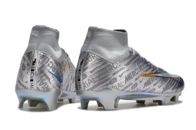 Nike Air Zoom Mercurial Superfly 15 Elite FG Football Boots - Sliver/Gold/Rainbow
