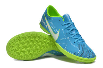 NIke Mercuricalx Victory 6 TF Football Shoes - Blue/Silver/Green