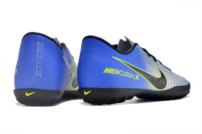 NIke Mercuricalx Victory 6 TF Football Shoes - Silver/Blue/Green/Black