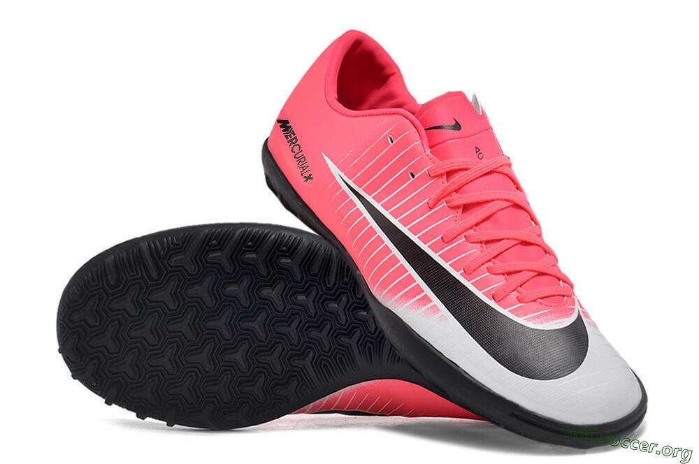 NIke Mercuricalx Victory 6 TF Football Shoes - Pink/Grey/Black 0