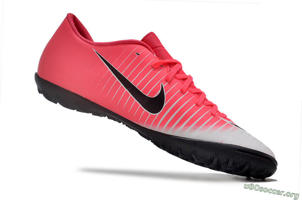 NIke Mercuricalx Victory 6 TF Football Shoes - Pink/Grey/Black 4