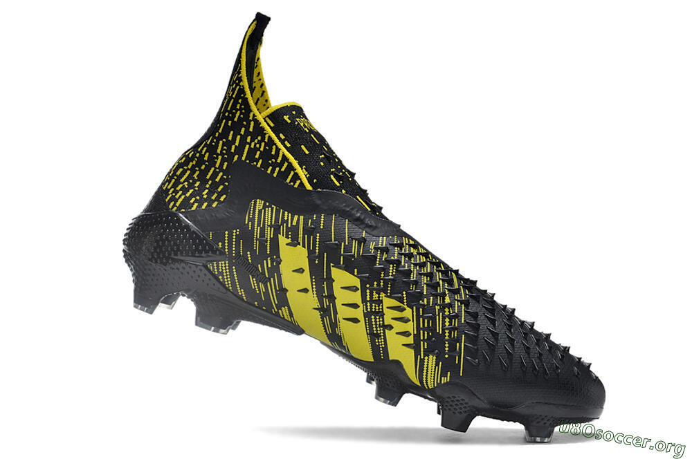 Adidas Predator Freak.1 FG Football Boots - Black/Yellow 4