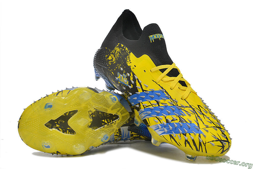 Adidas Predator Freak.1 Low FG Football Boots - Yellow/Black/Blue 0