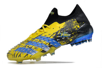 Adidas Predator Freak.1 Low FG Football Boots - Yellow/Black/Blue