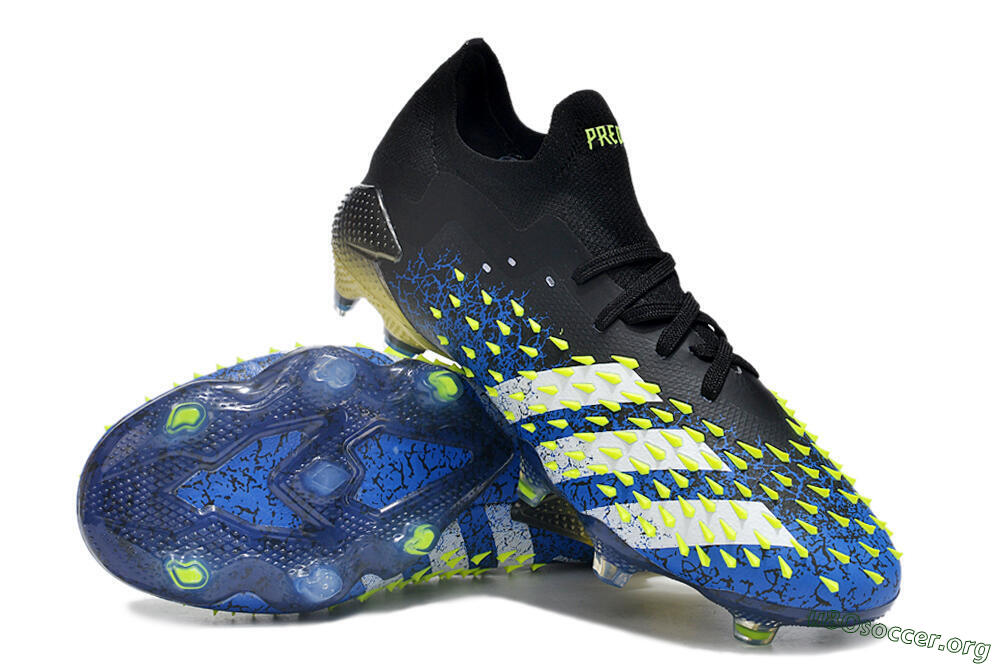 Adidas Predator Freak.1 Low FG Football Boots - Black/Blue/Green 0