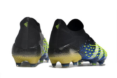 Adidas Predator Freak.1 Low FG Football Boots - Black/Blue/Green