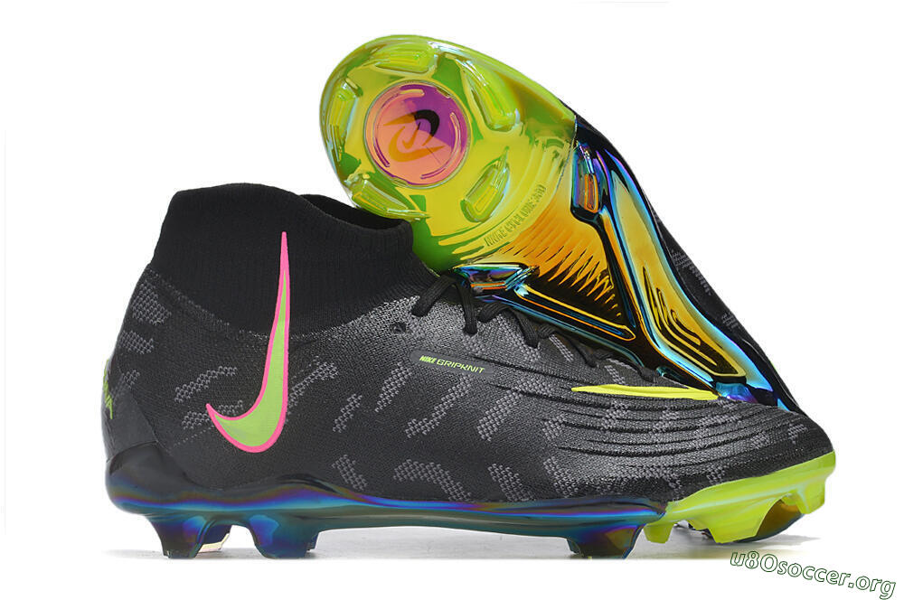 Nike Phantom Luna Elite FG Football Boots - Black/Yellow/Pink 2