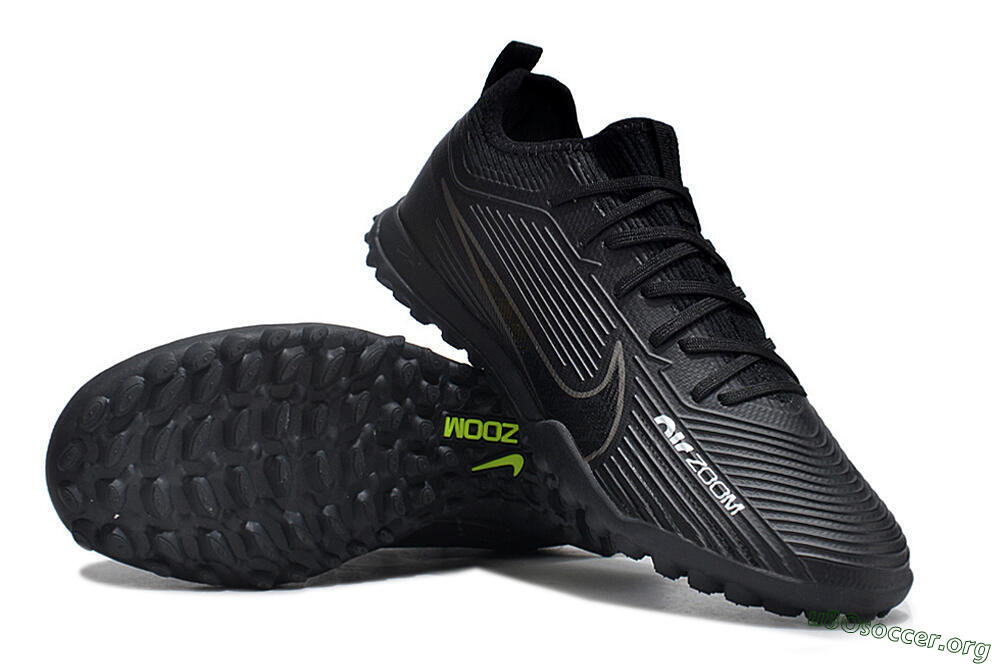 Nike Air Zoom Mercurial Vapor 15 Pro TF Football Shoes - Black/White/Yellow 0