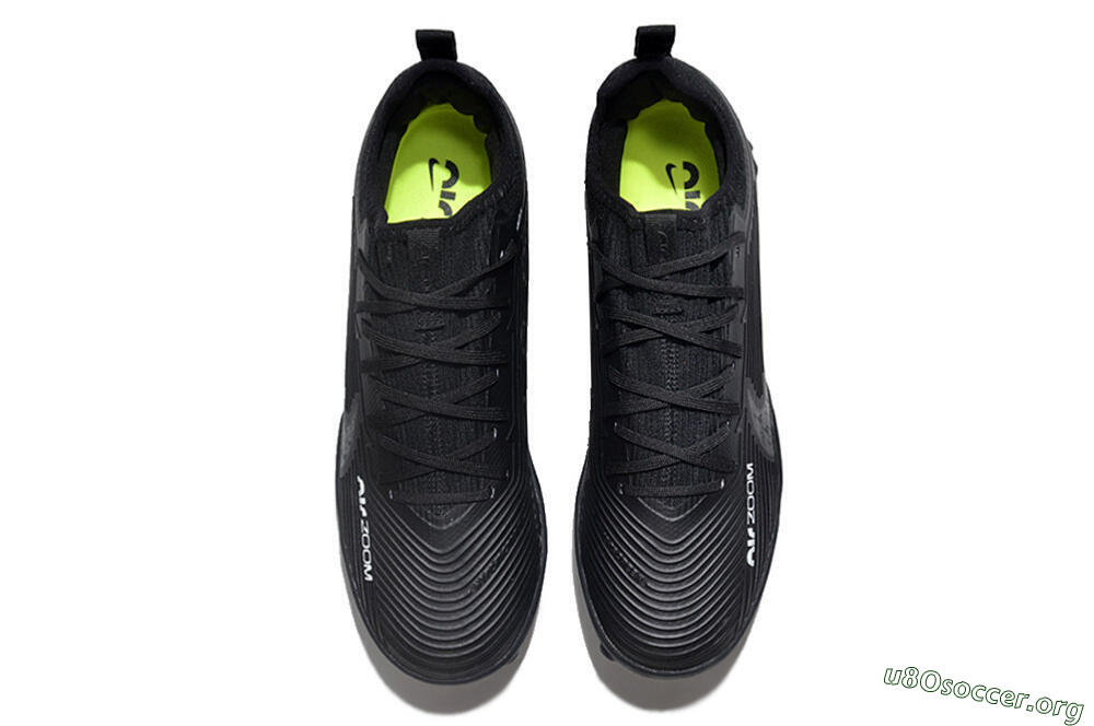 Nike Air Zoom Mercurial Vapor 15 Pro TF Football Shoes - Black/White/Yellow 4