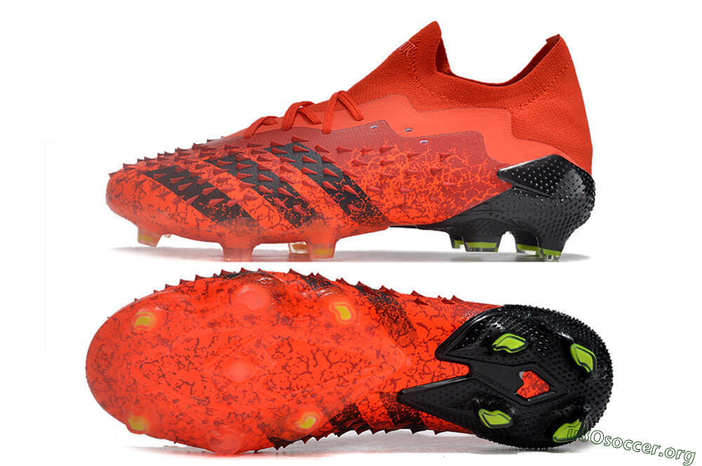 Adidas Predator Freak.1 Low FG Football Boots - Red/Black 1