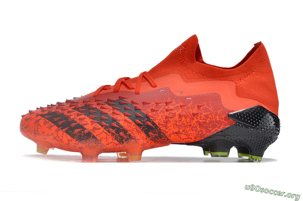 Adidas Predator Freak.1 Low FG Football Boots - Red/Black 3