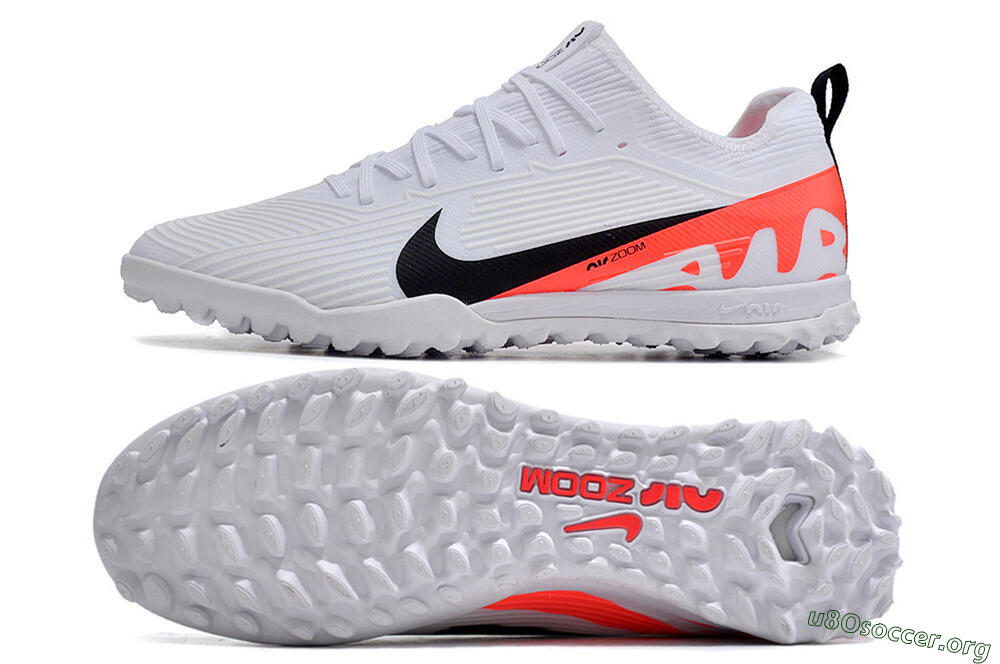 Nike Air Zoom Mercurial Vapor 15 Pro TF Football Shoes - White/Black/Red 1