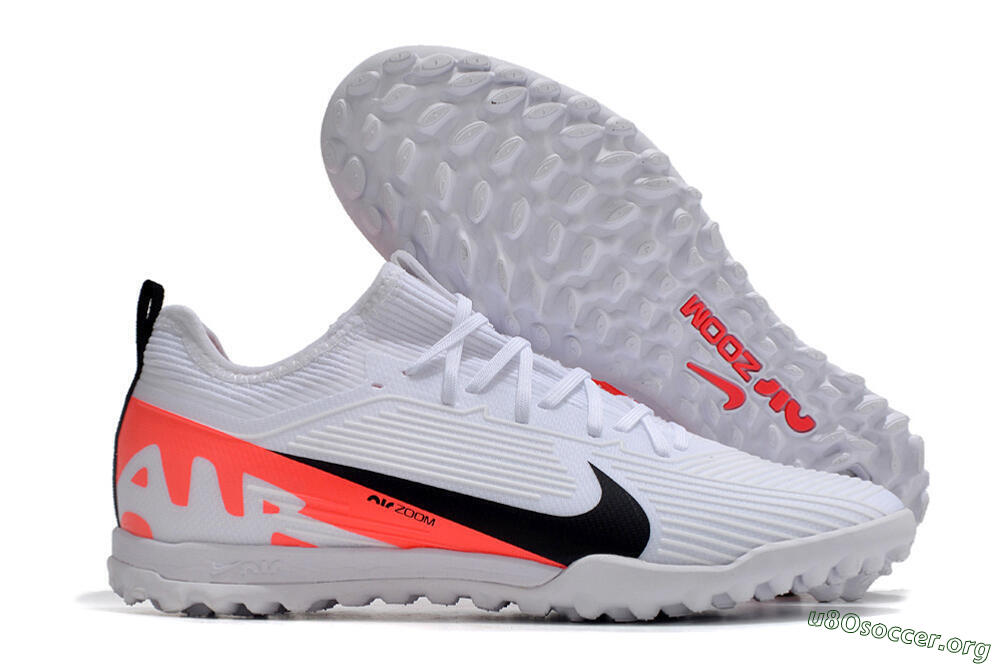 Nike Air Zoom Mercurial Vapor 15 Pro TF Football Shoes - White/Black/Red 2
