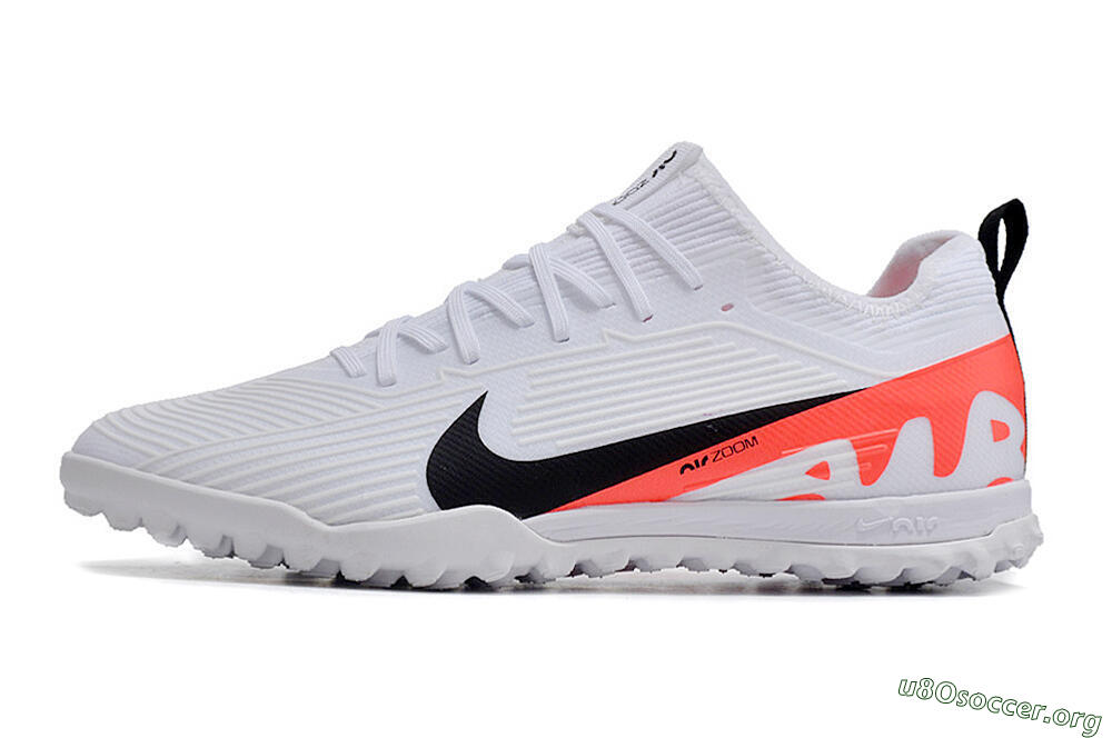 Nike Air Zoom Mercurial Vapor 15 Pro TF Football Shoes - White/Black/Red 3