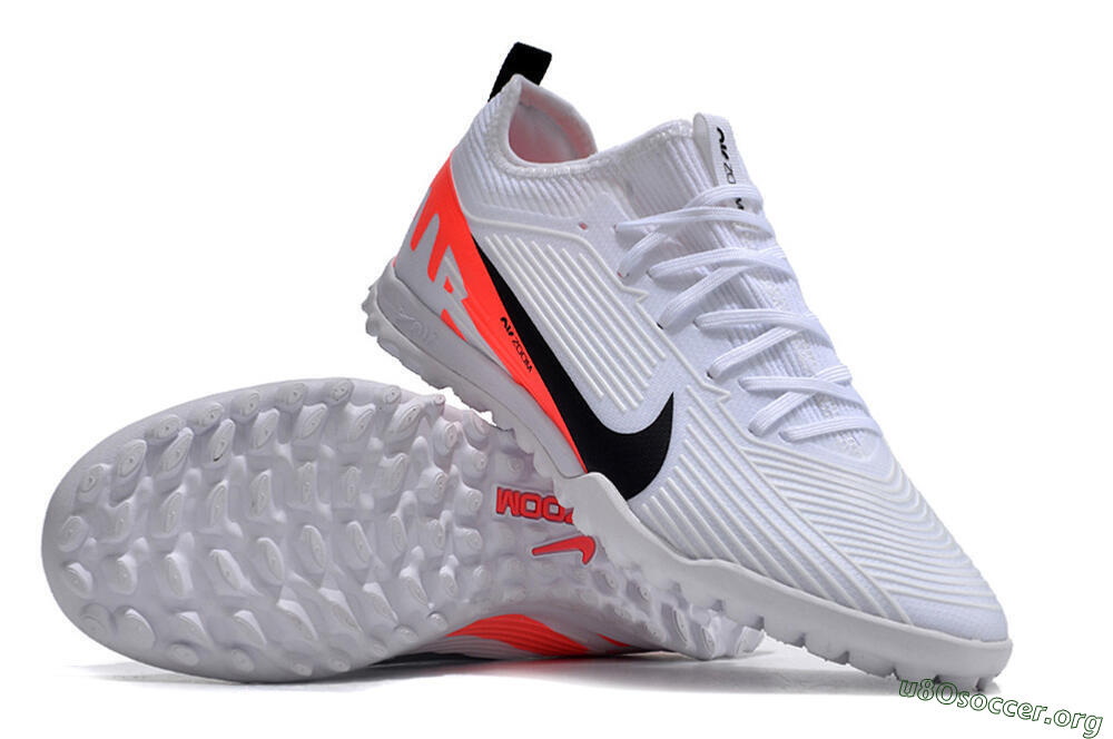 Nike Air Zoom Mercurial Vapor 15 Pro TF Football Shoes - White/Black/Red 0