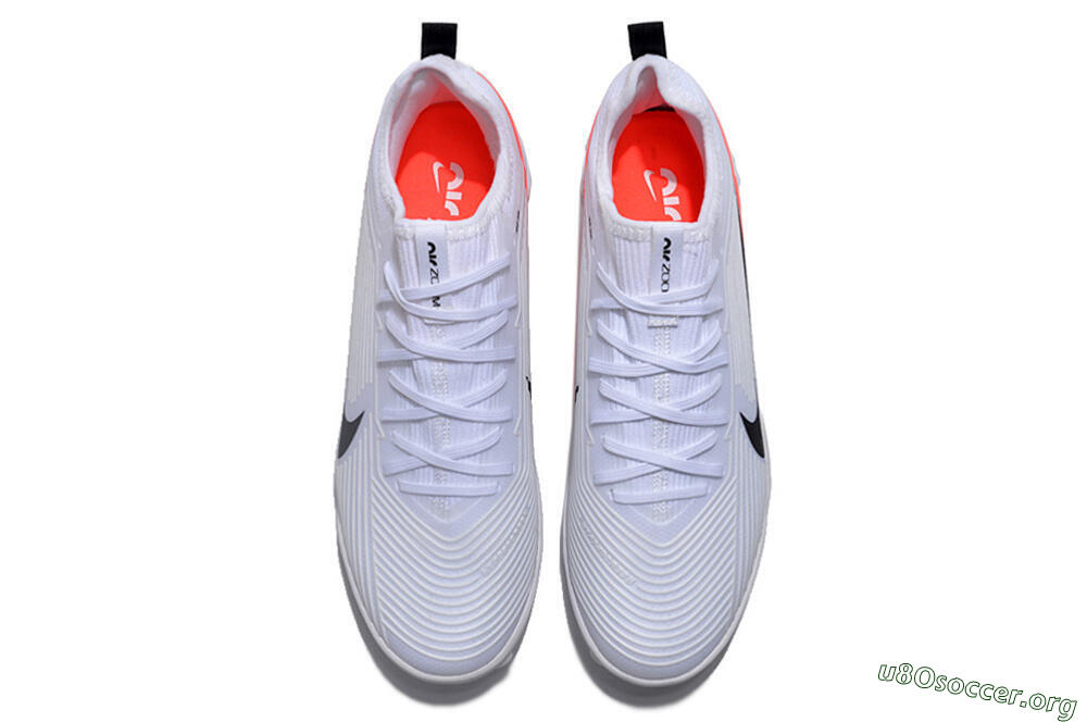 Nike Air Zoom Mercurial Vapor 15 Pro TF Football Shoes - White/Black/Red 4