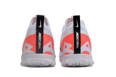 Nike Air Zoom Mercurial Vapor 15 Pro TF Football Shoes - White/Black/Red