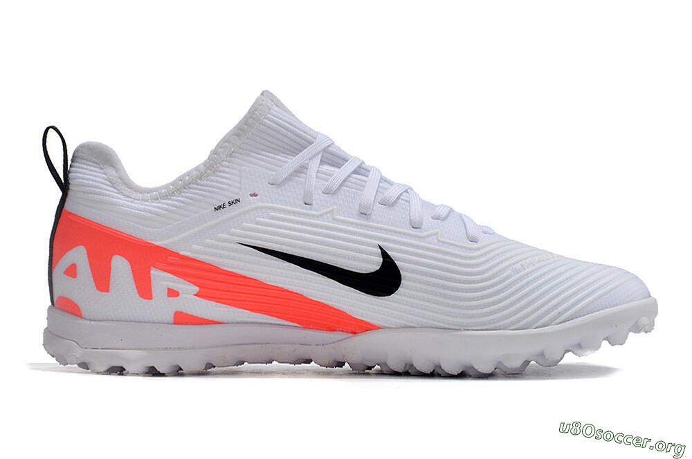 Nike Air Zoom Mercurial Vapor 15 Pro TF Football Shoes - White/Black/Red 7