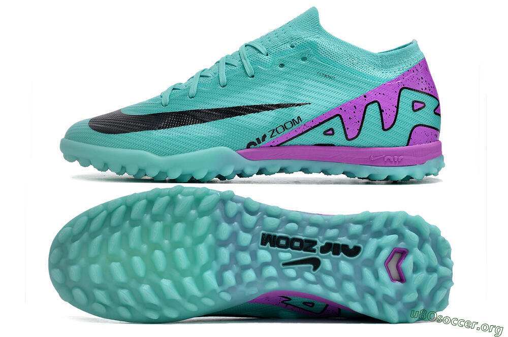 Nike Air Zoom Mercurial Vapor 15 Elite TF Football Shoes - Blue/Black/Purple 1