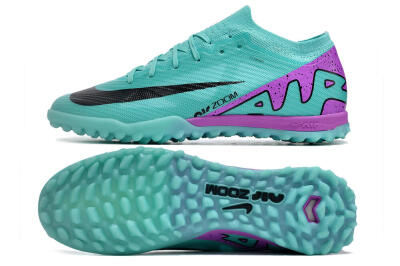 Nike Air Zoom Mercurial Vapor 15 Elite TF Football Shoes - Blue/Black/Purple