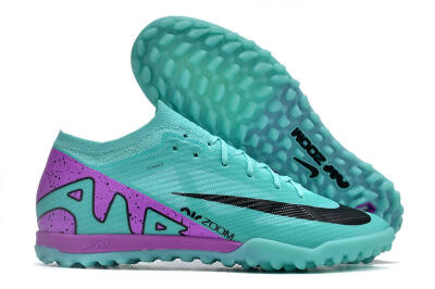 Nike Air Zoom Mercurial Vapor 15 Elite TF Football Shoes - Blue/Black/Purple