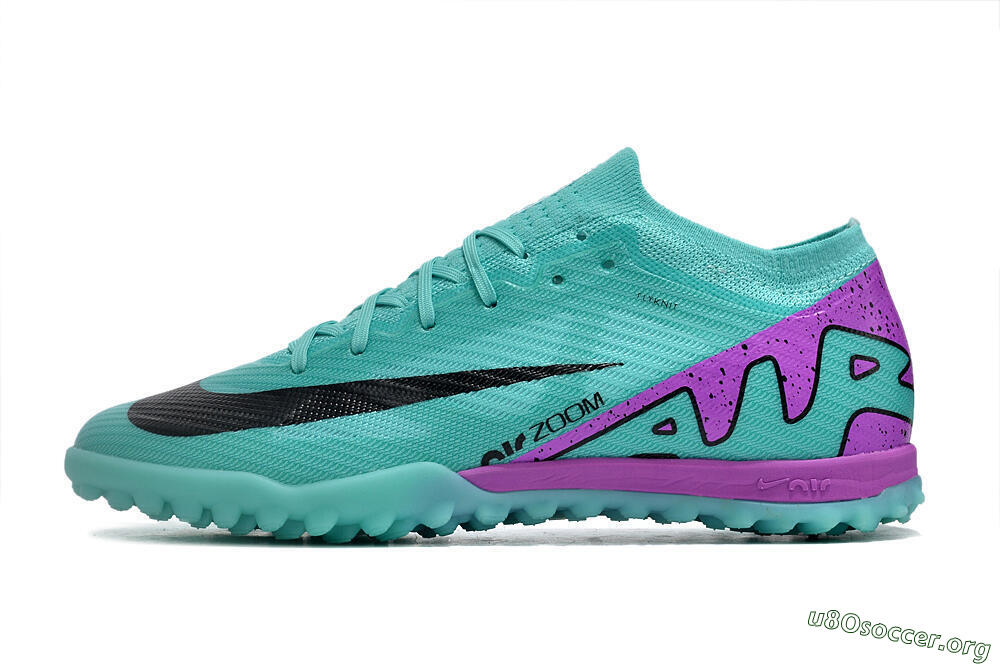 Nike Air Zoom Mercurial Vapor 15 Elite TF Football Shoes - Blue/Black/Purple 3