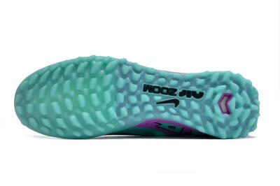 Nike Air Zoom Mercurial Vapor 15 Elite TF Football Shoes - Blue/Black/Purple