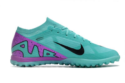 Nike Air Zoom Mercurial Vapor 15 Elite TF Football Shoes - Blue/Black/Purple