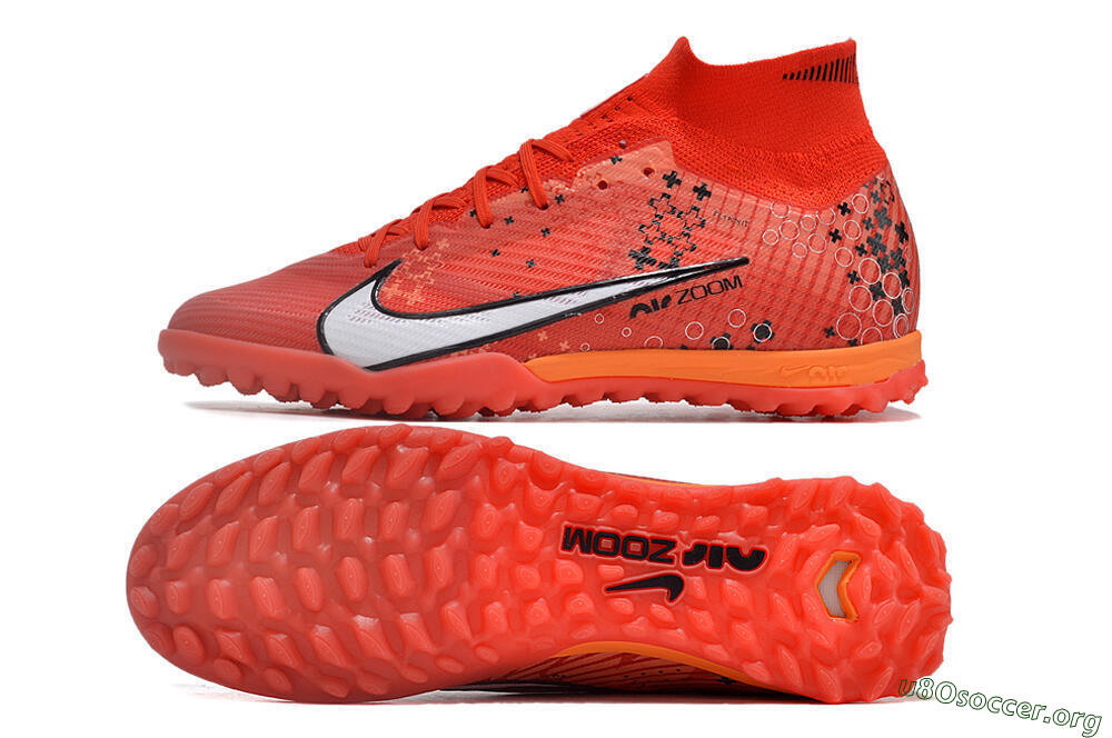 Nike Air Zoom Mercurial Superfly 9 Elite TF Football Shoes - Red/White/Black 1