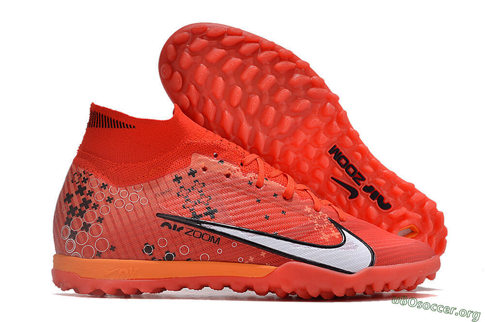 Nike Air Zoom Mercurial Superfly 9 Elite TF Football Shoes - Red/White/Black 2
