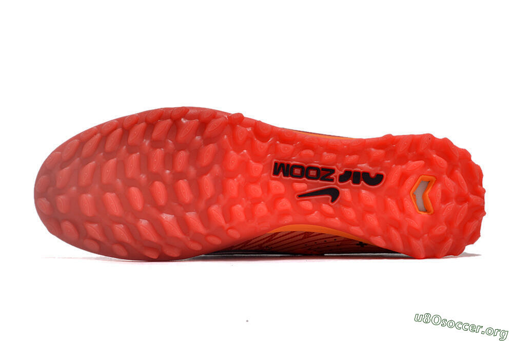Nike Air Zoom Mercurial Vapor 15 Elite TF Football Shoes - Red/White/Black 6
