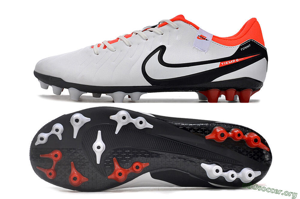 Nike Tiempo Legend 10 Academy AG Football Boots - White/Black/Red 1