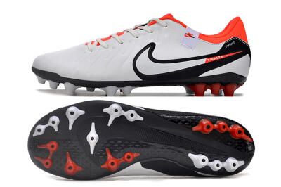 Nike Tiempo Legend 10 Academy AG Football Boots - White/Black/Red