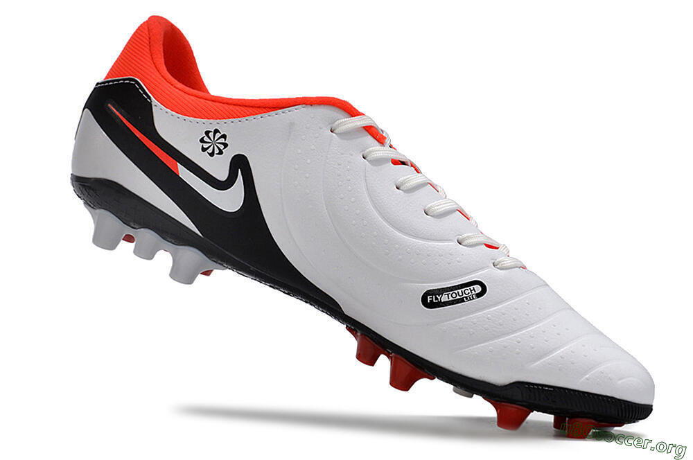 Nike Tiempo Legend 10 Academy AG Football Boots - White/Black/Red 4