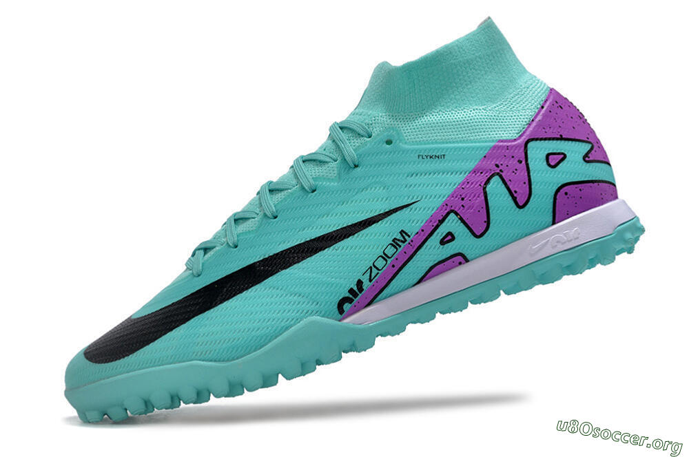 Nike Air Zoom Mercurial Superfly 9 Elite TF Football Shoes - Blue/Black/Purple 5